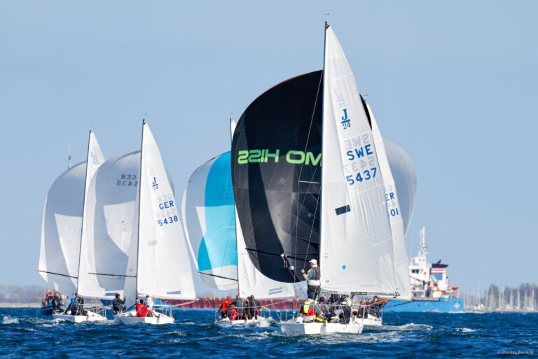 Die J24 kämpften bei der MaiOR um die Geman Open. Foto: segel-bilder.de