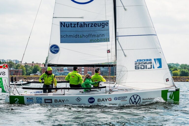 Die J/70-Crew des SV Itzehoe.